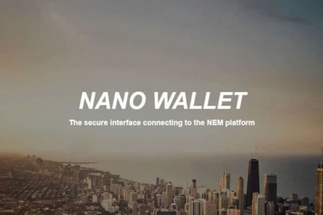 NEM Nano Wallet desktop client